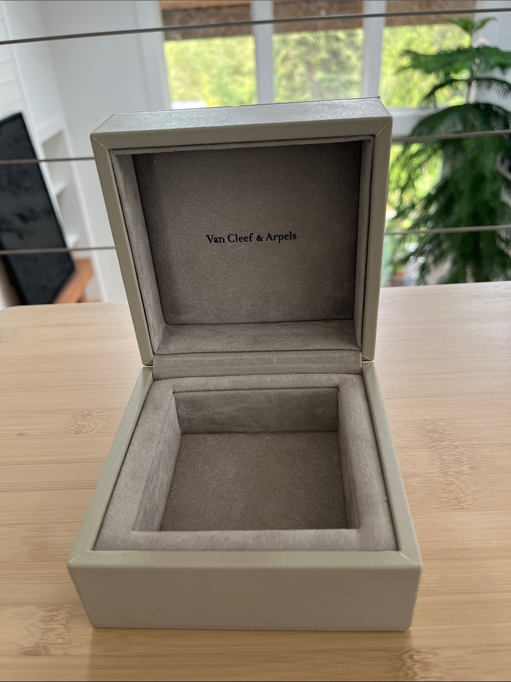 Van Cleef & Arpels Light Gray Jewelry Presentation Box Vintage
